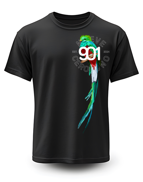Black Tee- Quetzal