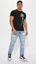 Black Tee- Quetzal