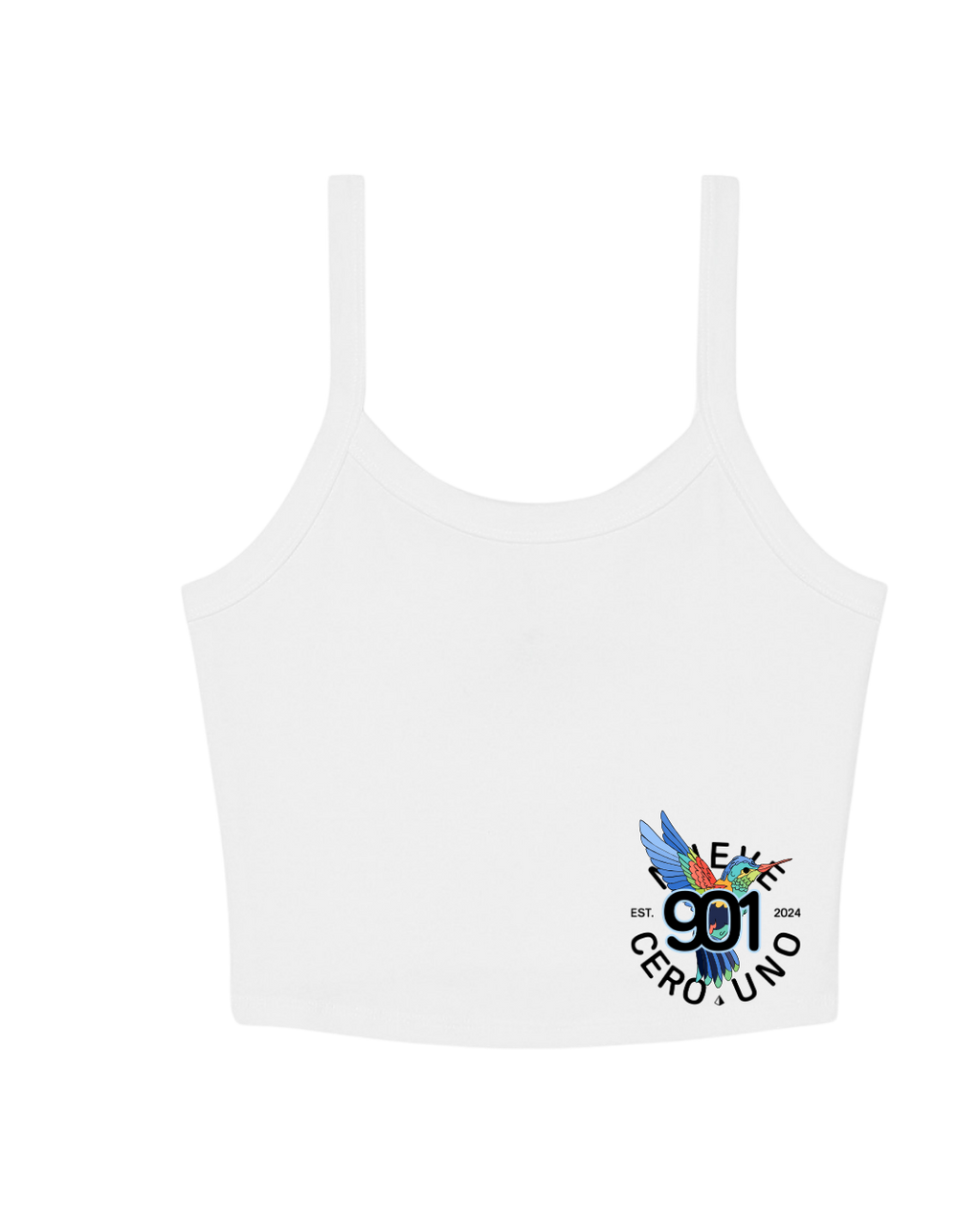 Spaghetti Strap Tank -México/ Colibrí