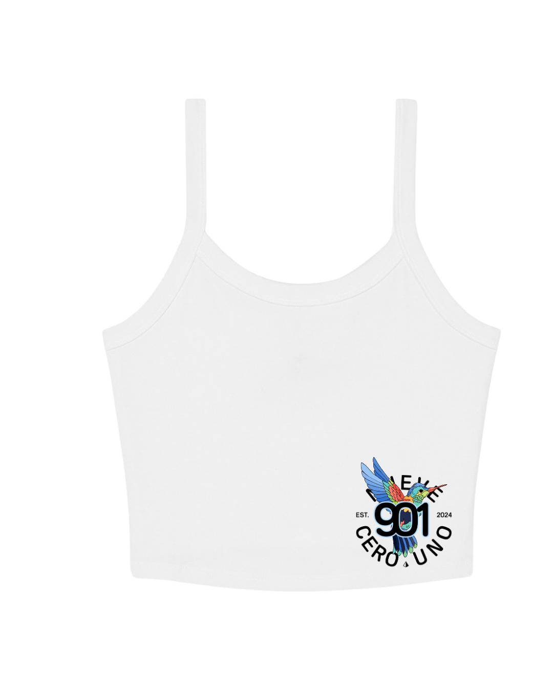 Spaghetti Strap Tank -México/ Colibrí